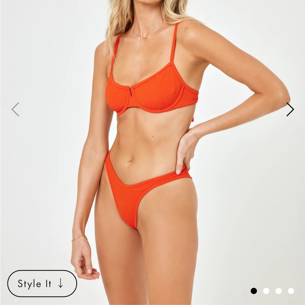 LSpace pimento Bikini Set NWT